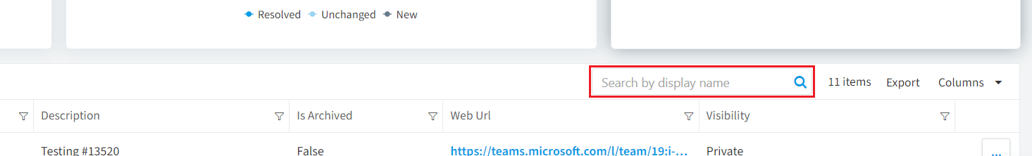Displays the location for datagrid search